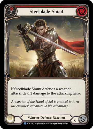 Steelblade Shunt (Red) [WTR126] Unlimited Rainbow Foil - Duel Kingdom
