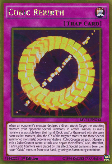 Cubic Rebirth [MVP1-ENG43] Gold Rare - Duel Kingdom