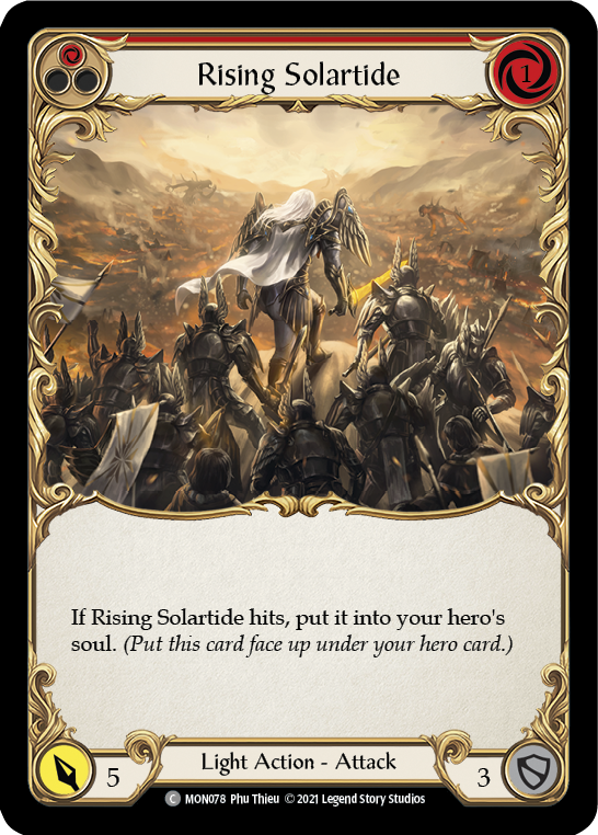 Rising Solartide (Red) [MON078] 1st Edition Normal - Duel Kingdom
