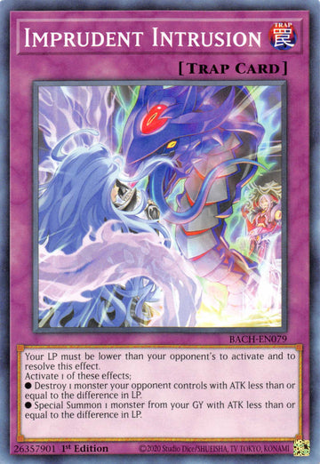 Imprudent Intrusion [BACH-EN079] Common - Duel Kingdom