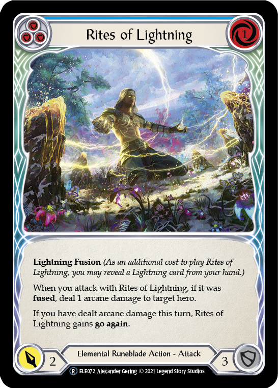 Rites of Lightning (Blue) [U-ELE072] Unlimited Normal - Duel Kingdom