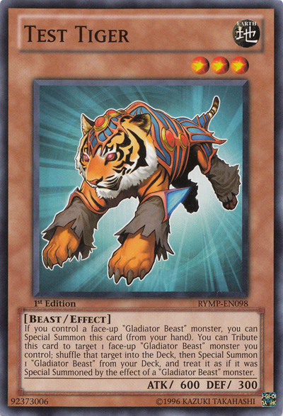 Test Tiger [RYMP-EN098] Common - Duel Kingdom