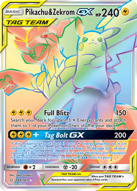 Pikachu & Zekrom GX (184/181) [Sun & Moon: Team Up] - Duel Kingdom