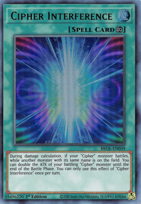 Cipher Interference [BROL-EN039] Ultra Rare - Duel Kingdom