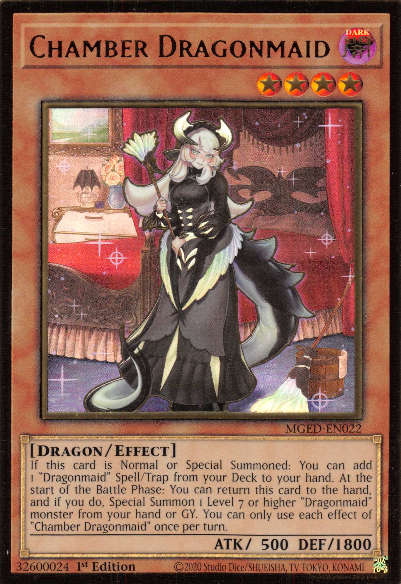 Chamber Dragonmaid [MGED-EN022] Gold Rare - Duel Kingdom