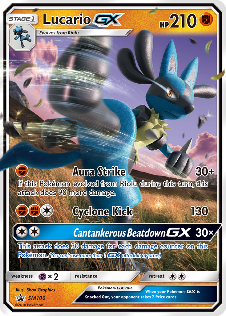 Lucario GX (SM100) [Sun & Moon: Black Star Promos] - Duel Kingdom