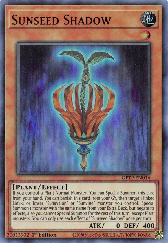 Sunseed Shadow [GFTP-EN016] Ultra Rare