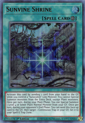 Sunvine Shrine [GFTP-EN025] Ultra Rare