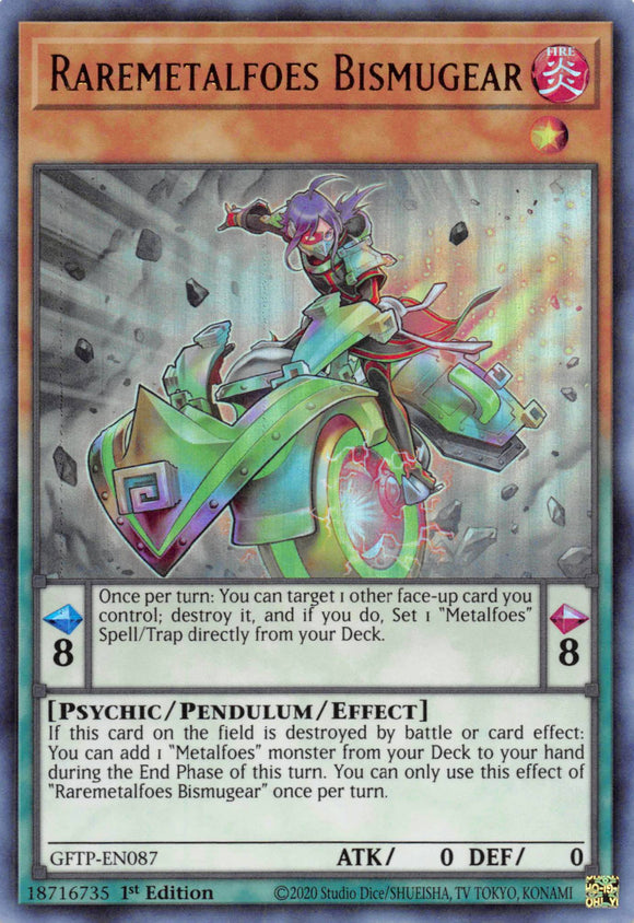 Raremetalfoes Bismugear [GFTP-EN087] Ultra Rare