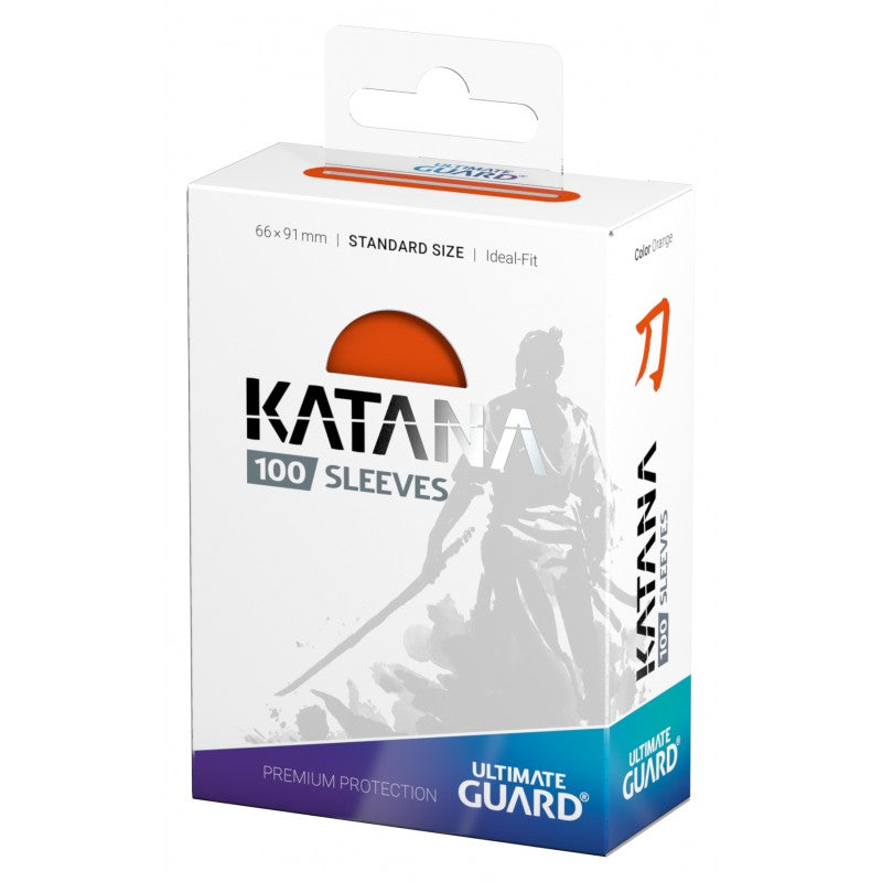 Ultimate Guard: Katana 100ct Standard Size Orange Sleeves - Duel Kingdom