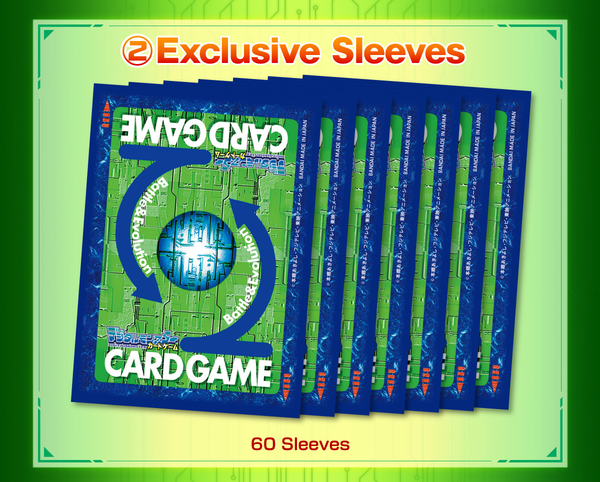 Digimon Card Game Official Sleeves - Tamer's Set 3 (60-Pack) + Bonus 5 Digi Egg Sleeves