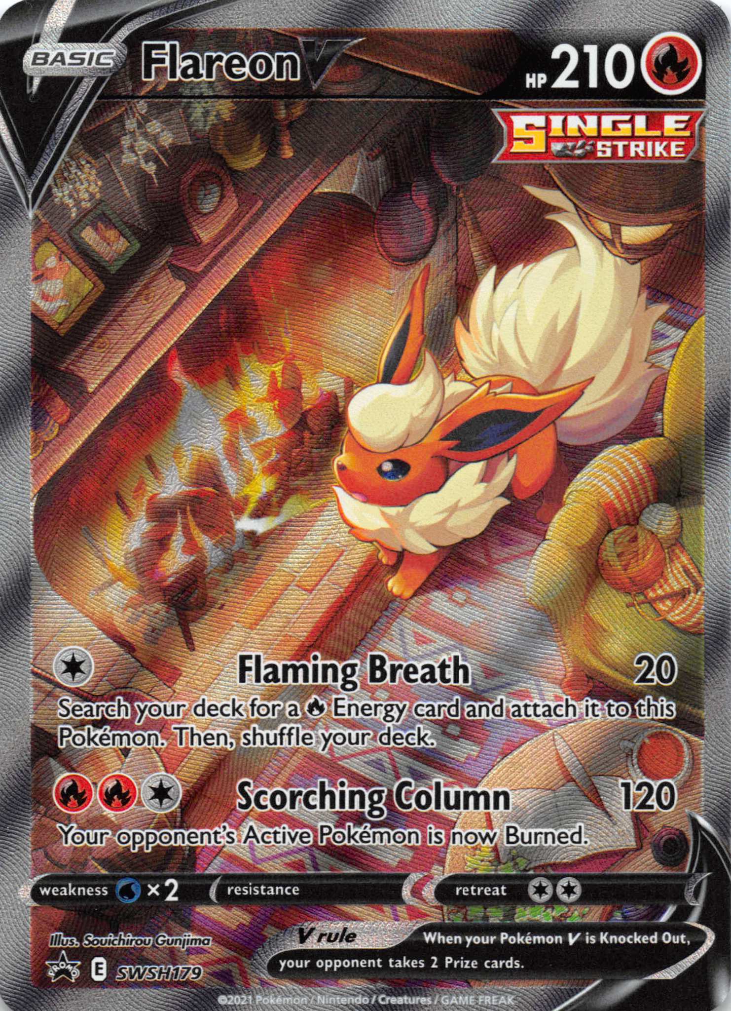 Flareon V (SWSH179) [Sword & Shield: Black Star Promos]