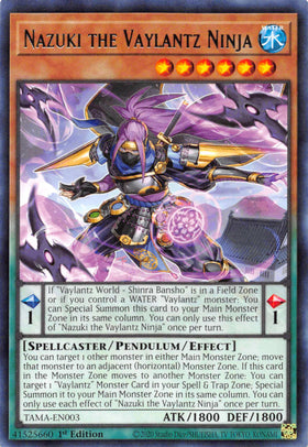 Nazuki the Vaylantz Ninja [TAMA-EN003] Rare